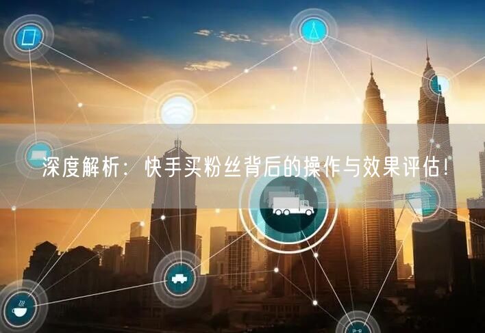 深度解析:快手买粉丝背后的操作与效果评估!