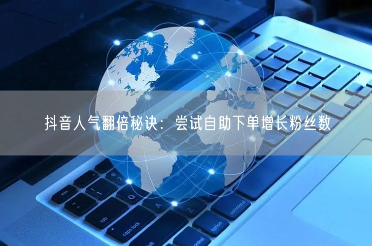抖音人气翻倍秘诀:尝试自助下单增长粉丝数